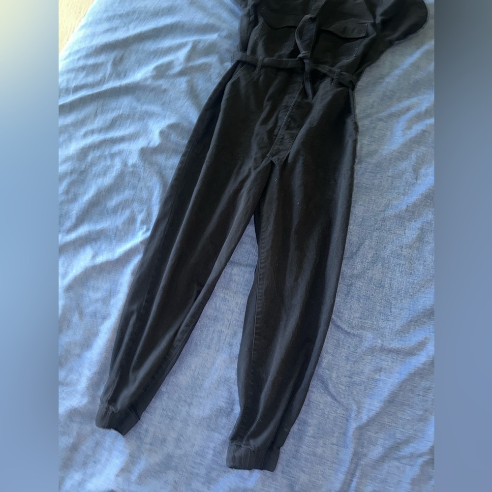 Cotton Twill Jumpsuit black - Picture 8 of 10